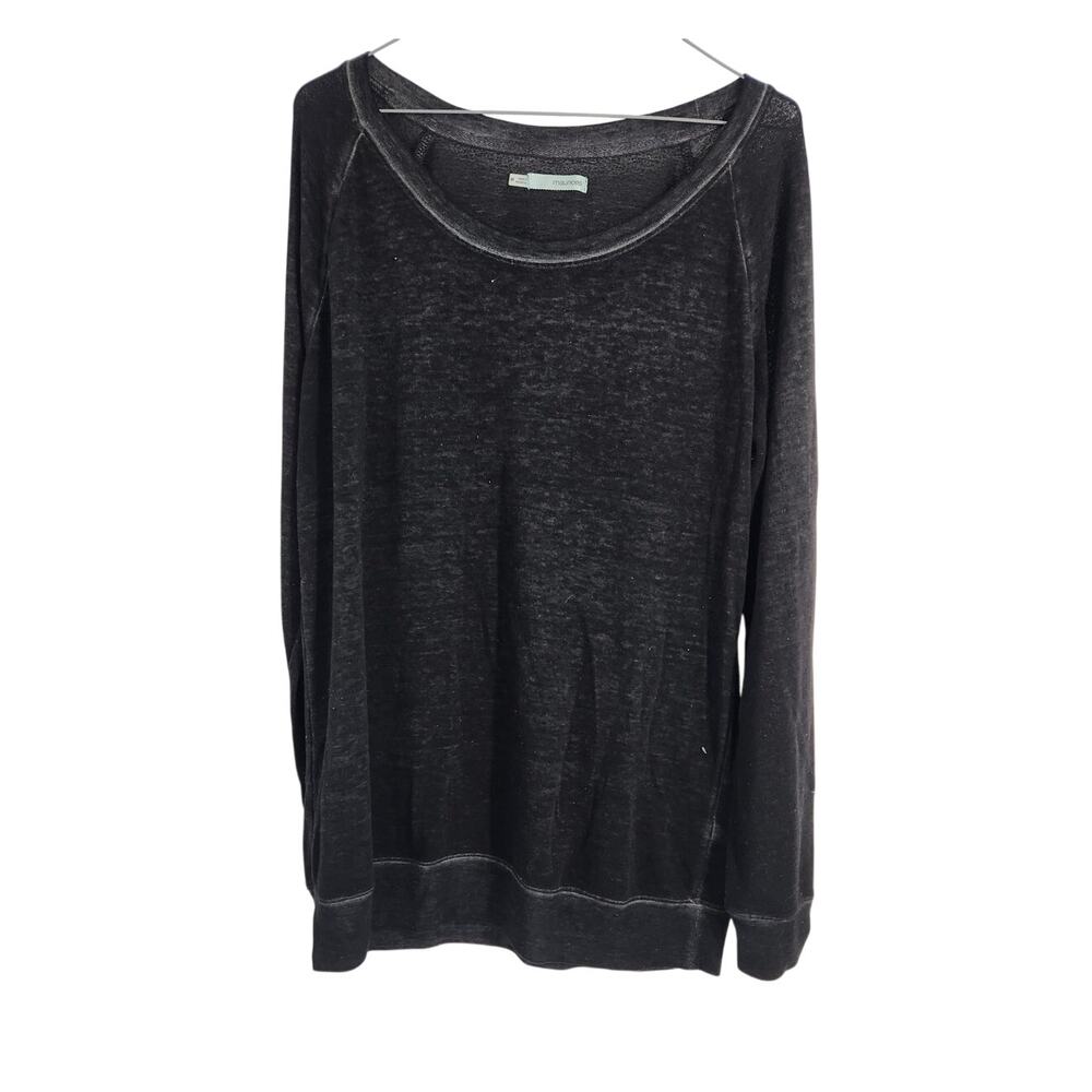 Maurices Dark Gray Long Sleeve Top - Women's Medium